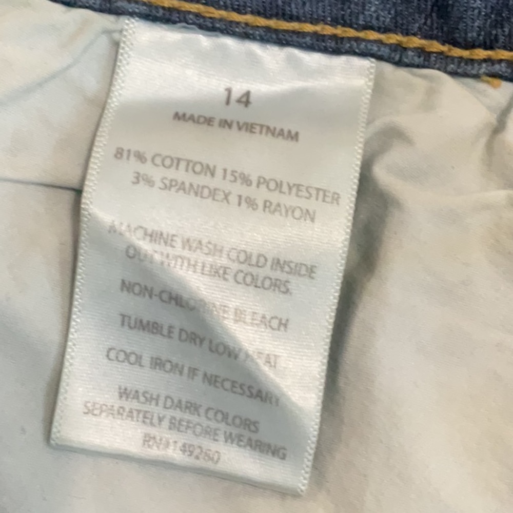 Slink Shorts Jean Curvy Size 14 - Picture 5 of 8
